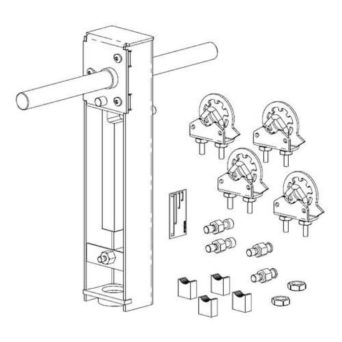 SE AV-607-1 Direct Coupled Globe Valve Linkage Kit w Dual Actuator Mount
