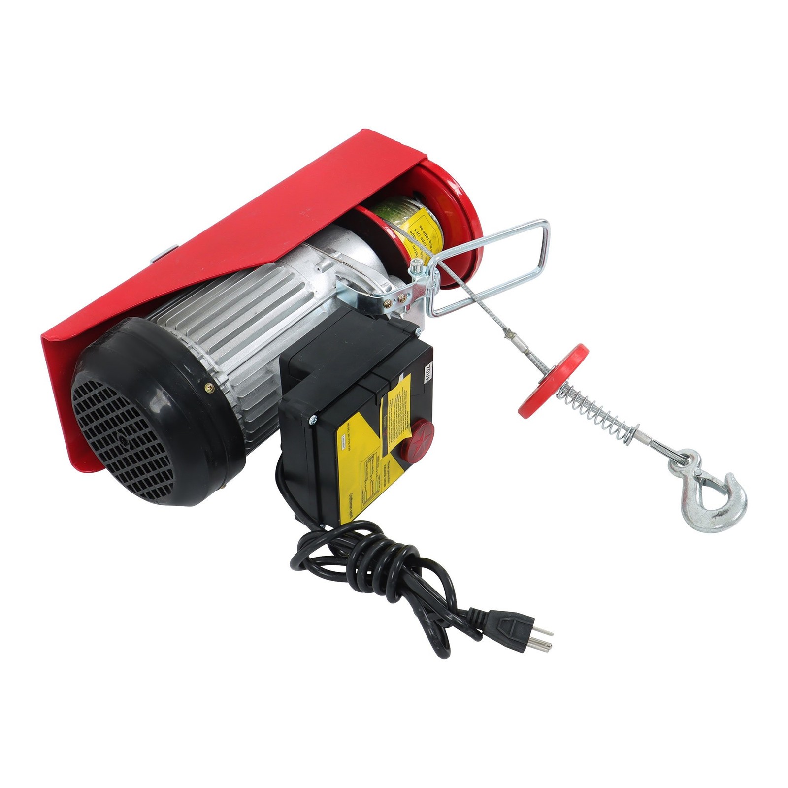 Mini Electric Hoist 1320lbs Crane Winch w/ Wireless Remote Control 1150W 110V