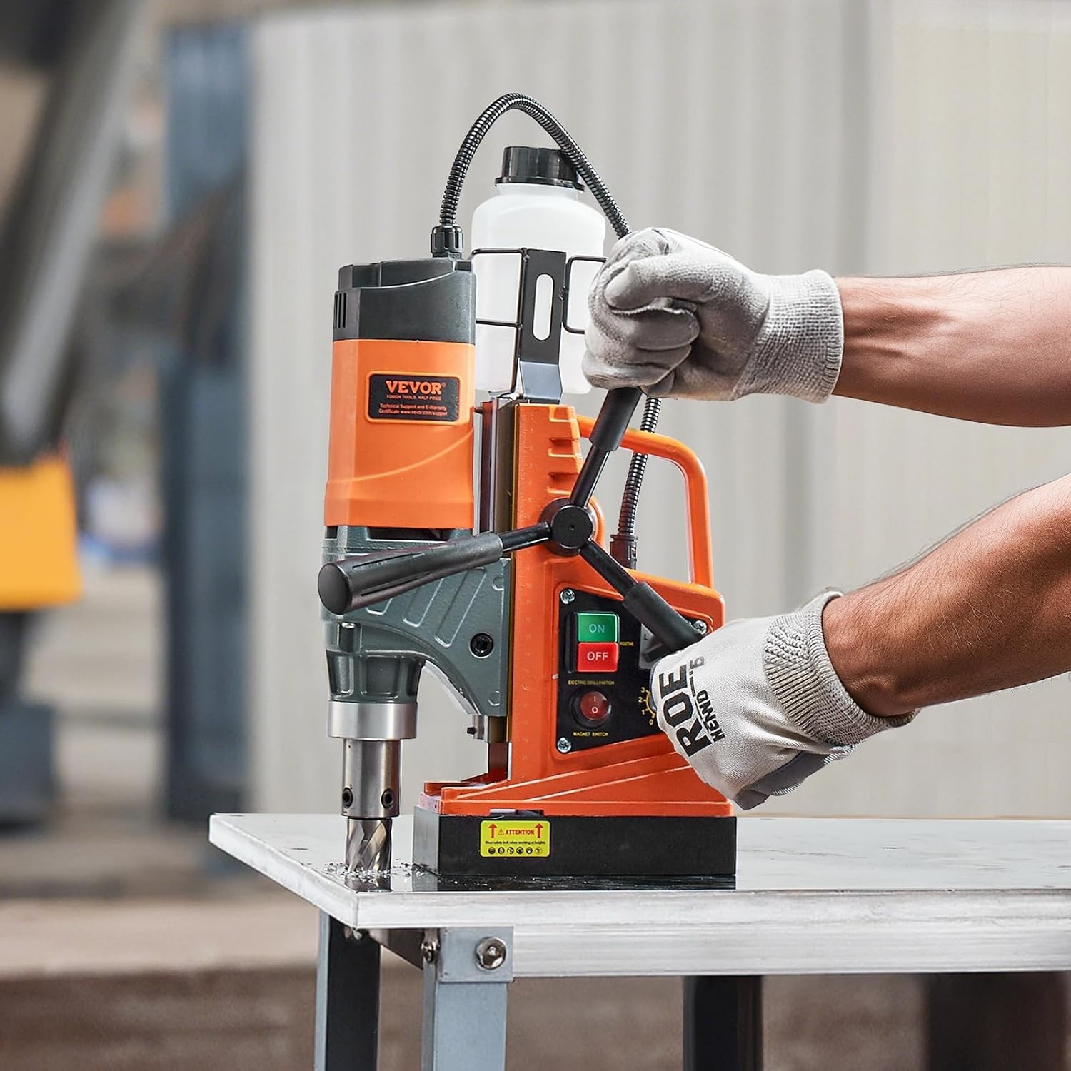 Ultimate 1450W Electric Mag Drill – 1.6in Boring, 2810lbf Power, Portable Design