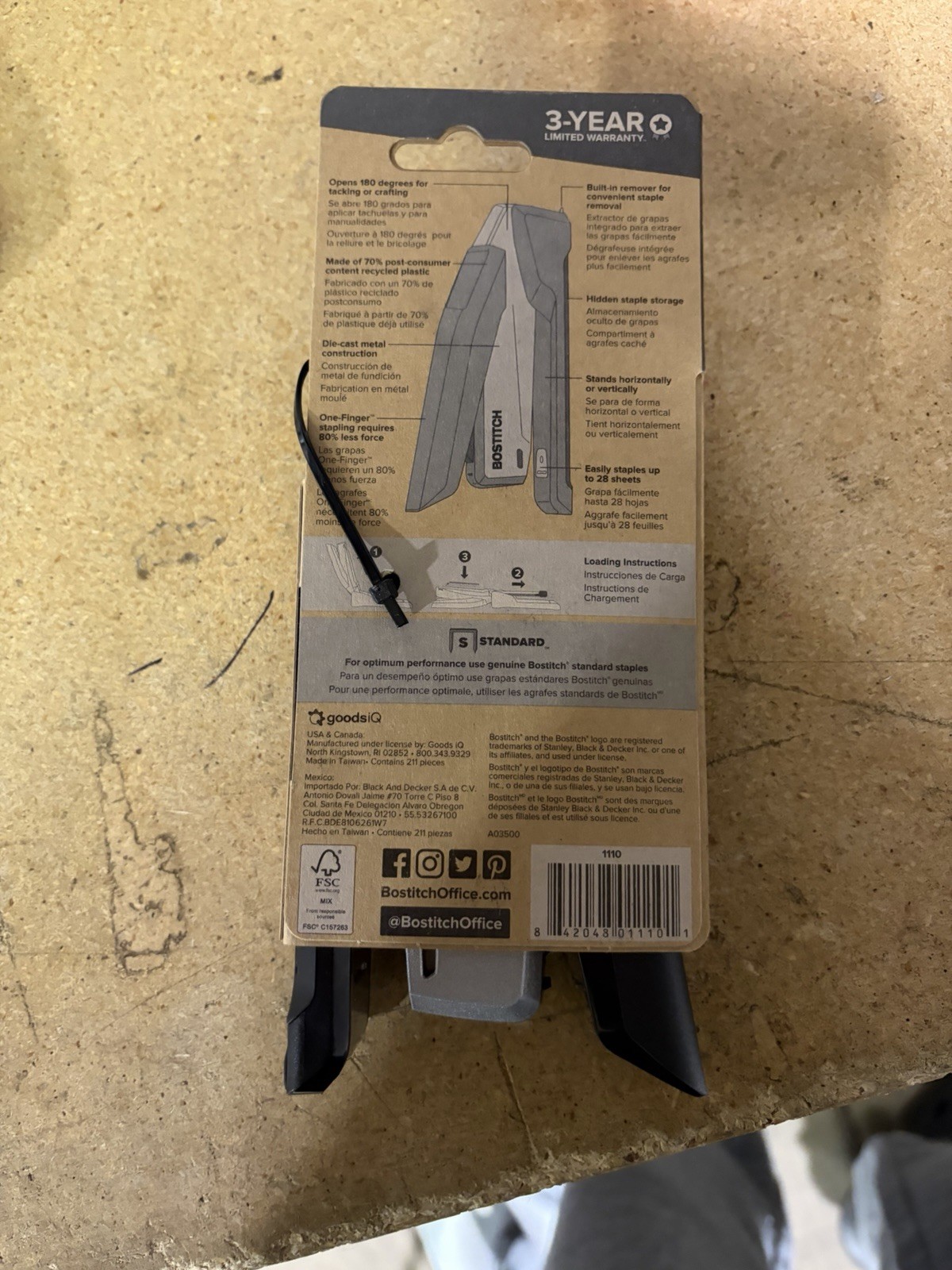 Paperpro-Bostitch inPOWER+ 28 Premium Desktop Stapler 28-Sheet Capacity
