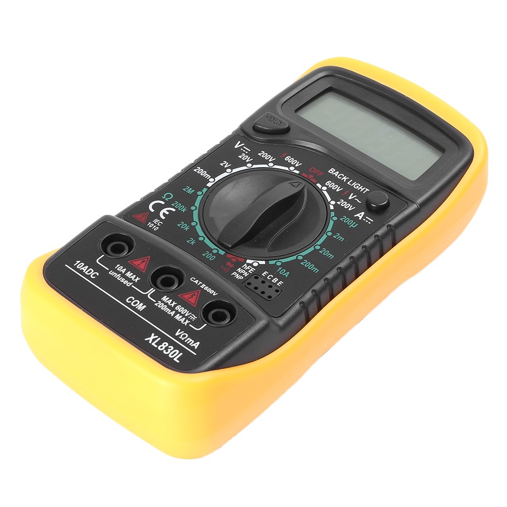 Digital Multimeter AC DC Voltmeter Ammeter Ohmmeter Volt Tester Meter XL830L