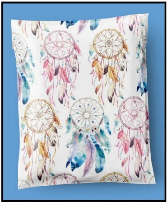🆕 Polymailer ●BOHO COLORFUL DREAMCATCHERS● (30) 6″X9″ And (20) 10″X13″.