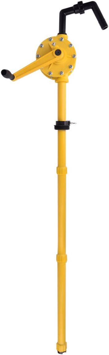 Rotary Barrel Pump Manual Pump Oil Fuel Transfer Pump for 5 to 55 Gallon Barrels