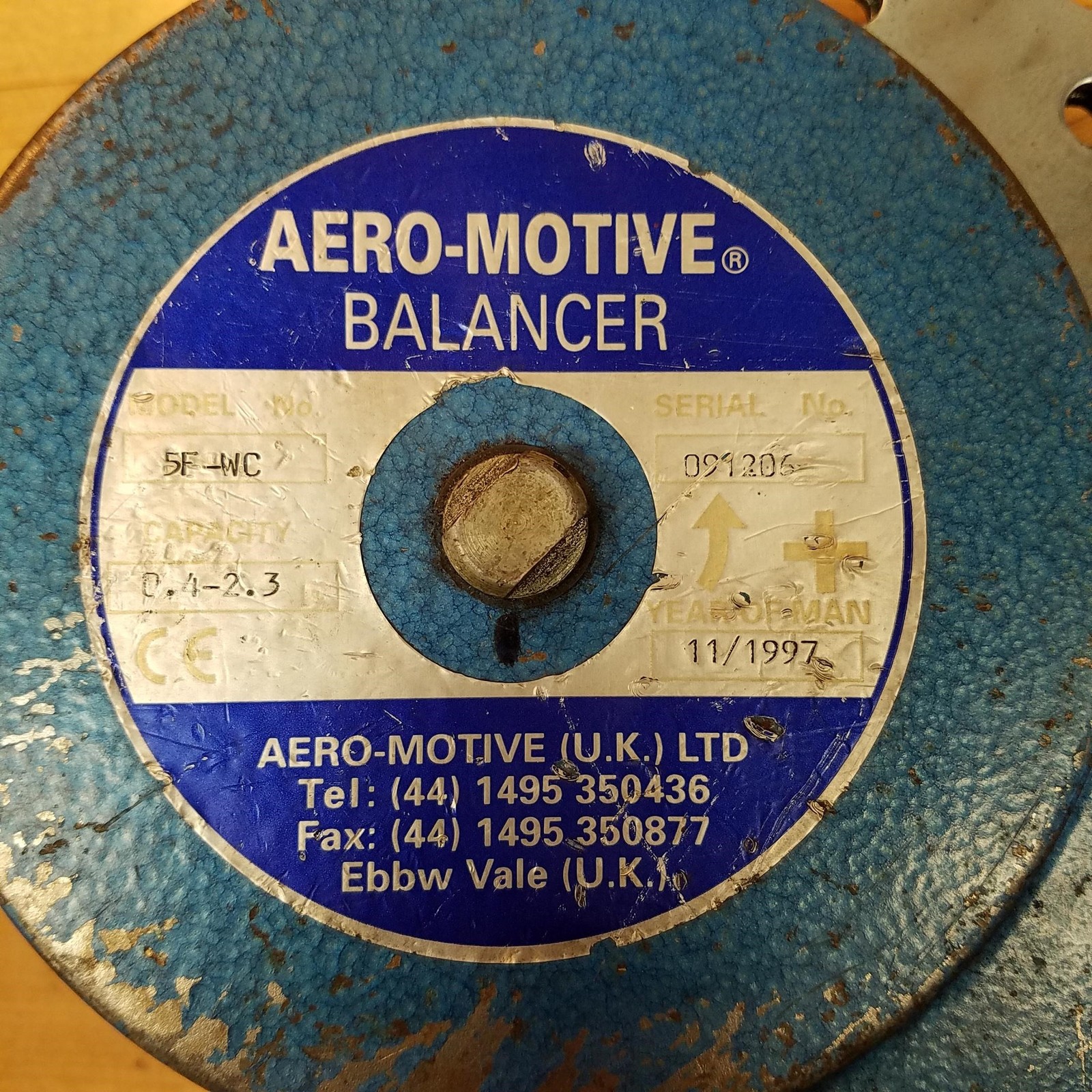 Aero-Motive 5F-WC Balancer, 0.4-2.3kg, 1-5lbs – USED