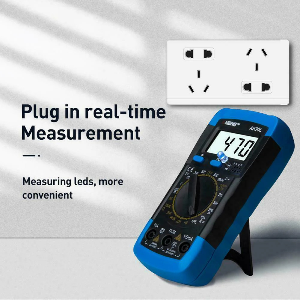 Digital Multimeter XL830L AC DC Voltmeter Ammeter Ohmmeter Tester USA