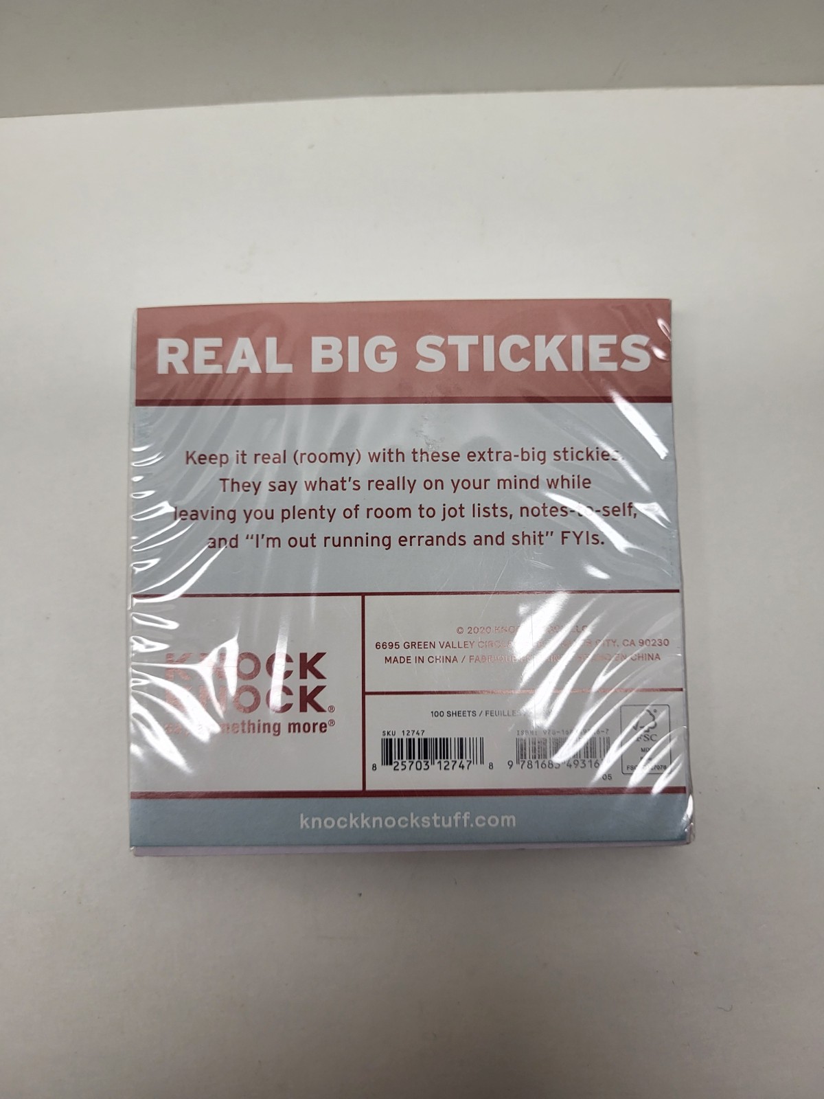 KnockKnock Getting S*** (Stuff) Done Stickie Notes, 100 Sheets, Funny Daily Use