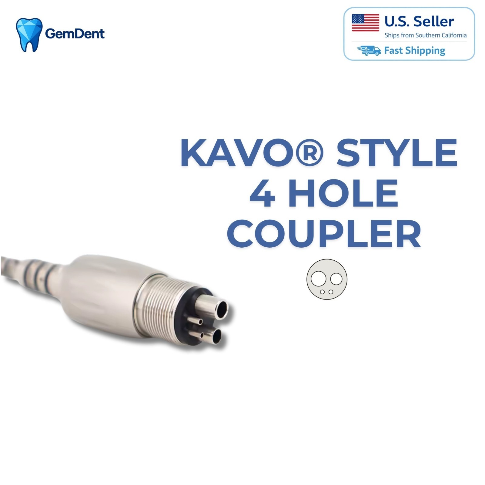 GemDent Premium Dental High Speed LED Handpiece KaVo Compatible Coupler Ceramic
