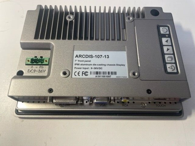 ARCDIS-107 : 7″ Front Panel IP66 Aluminum Die-casting Display NEW OPEN BOX
