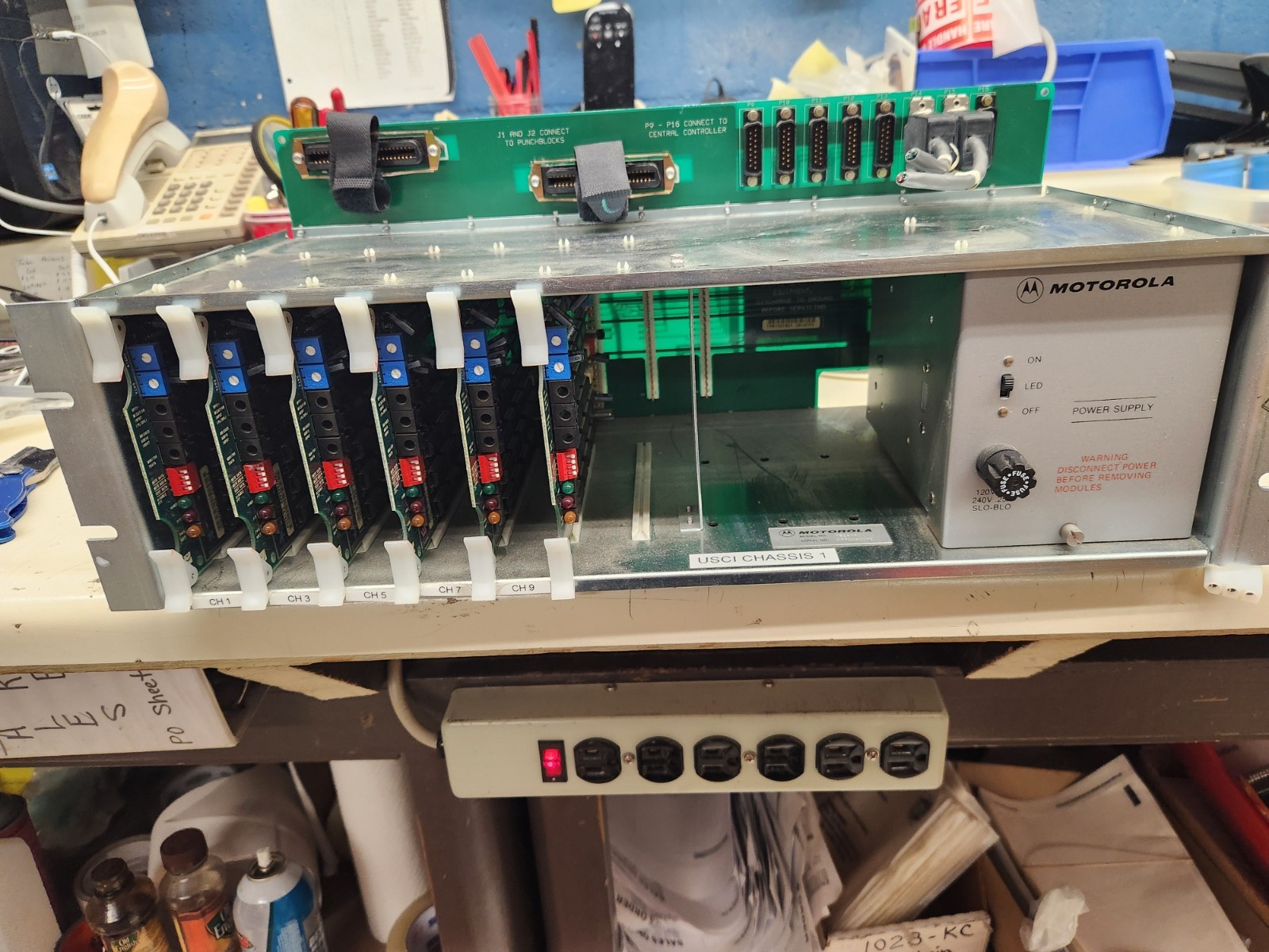 Motorola Quantar USC1 Model #T5180A WITH SIX TRN7349A29 BOARDS