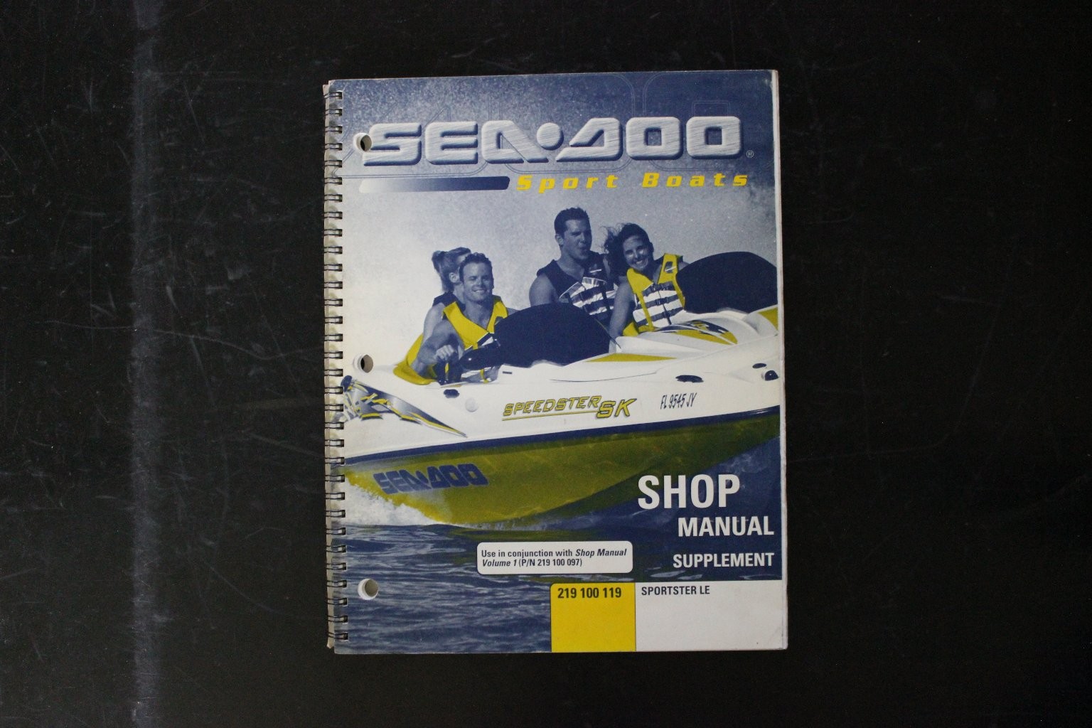 Sea-Doo Speedster SK Sportster LE Shop Manual Supplement 219 100 119