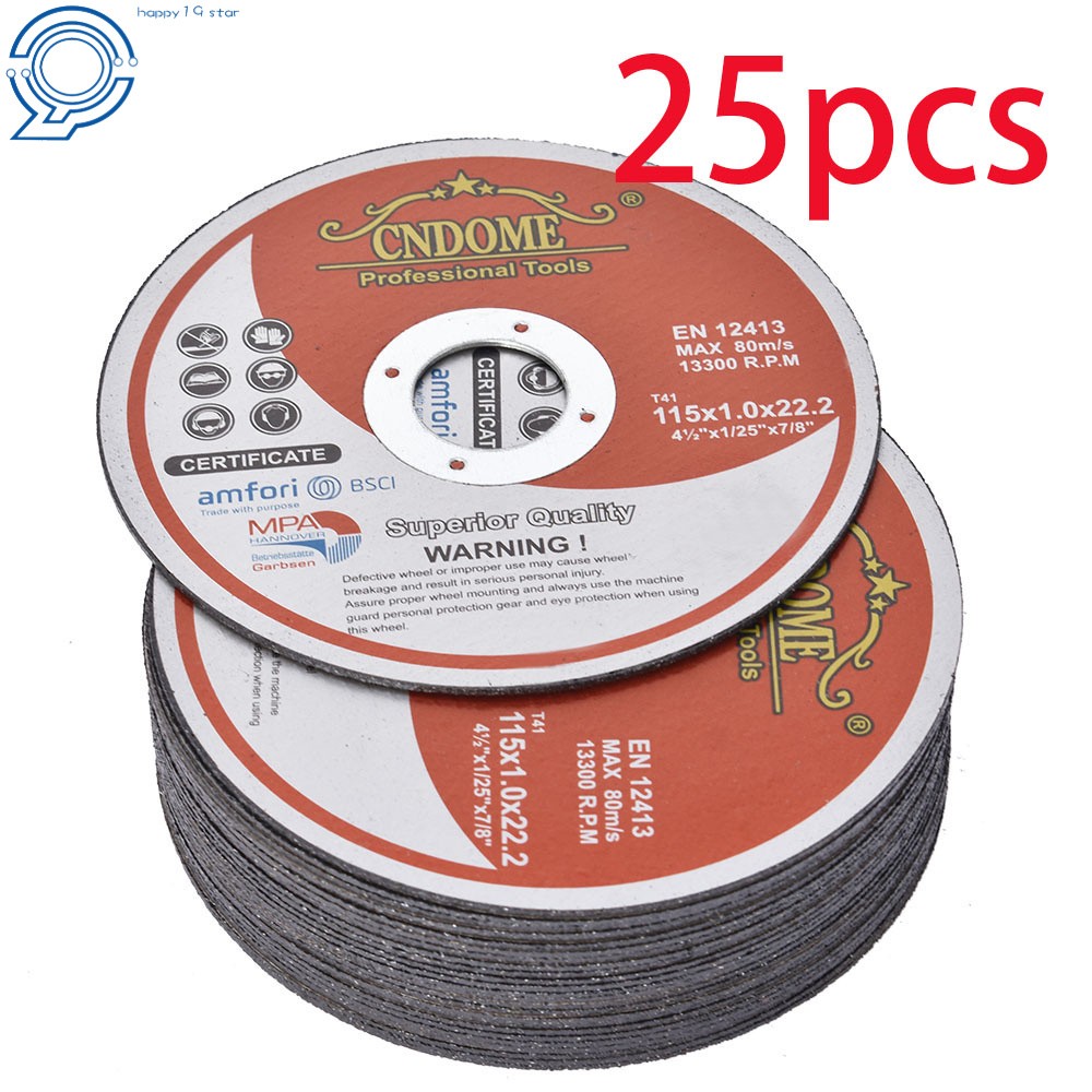 Cutting Discs 25 Pack 4-1/2″x.040″x7/8″ Cut-off Wheel – Metal & Stainless Steel