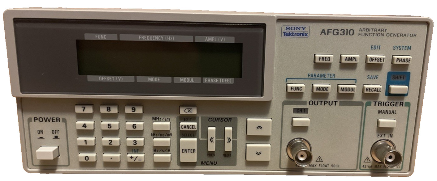 Sony Tektronix AFG310 16MHz Arbitrary Function Generator Tested Working
