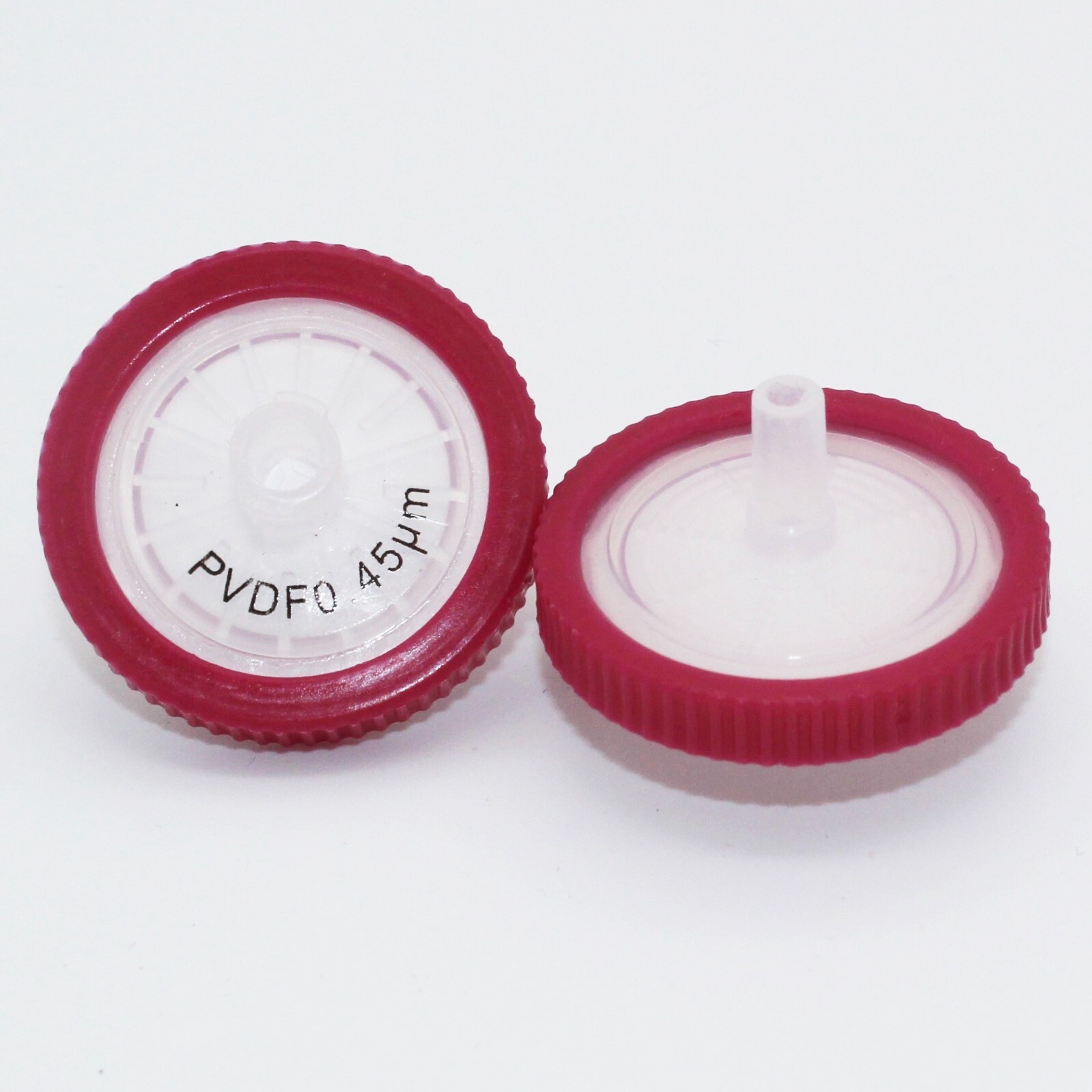 25mm PVDF Syringe Filter (0.22/0.45 um Pore Sizes, Non-sterile, 50/100 pieces)