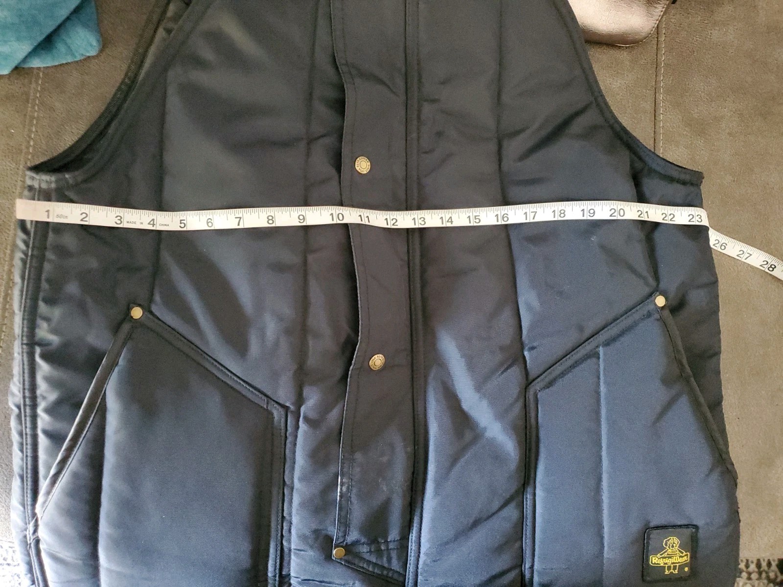 Refrigiwear 0385R Insulated Bib Overalls, Nylon Dark Navy Sz XL NWOT