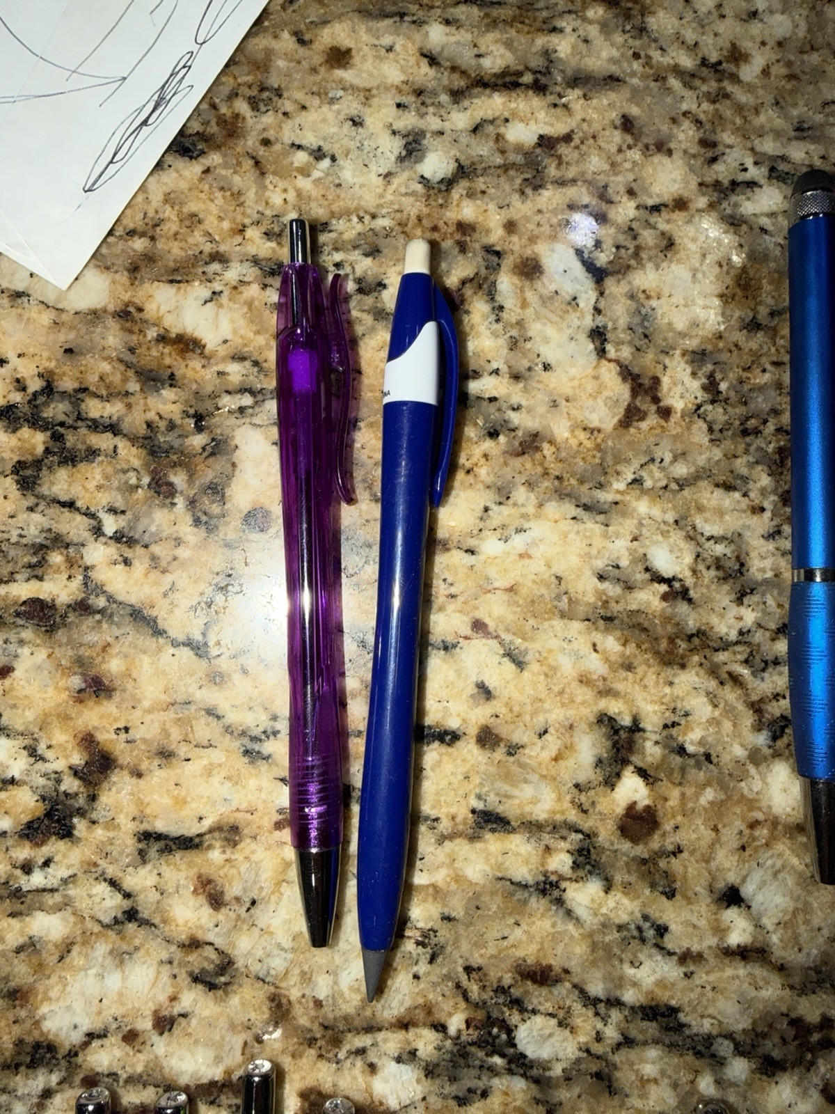 Assorted Ballpoint Pens Bulk Lot Various Colors Office Supply.
