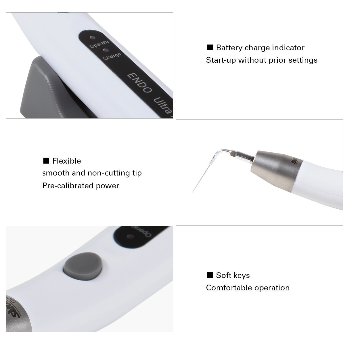 Endo Ultra Activator Dental Ultrasonic Root Canal Irrigator Handpiece 6 Tips DL