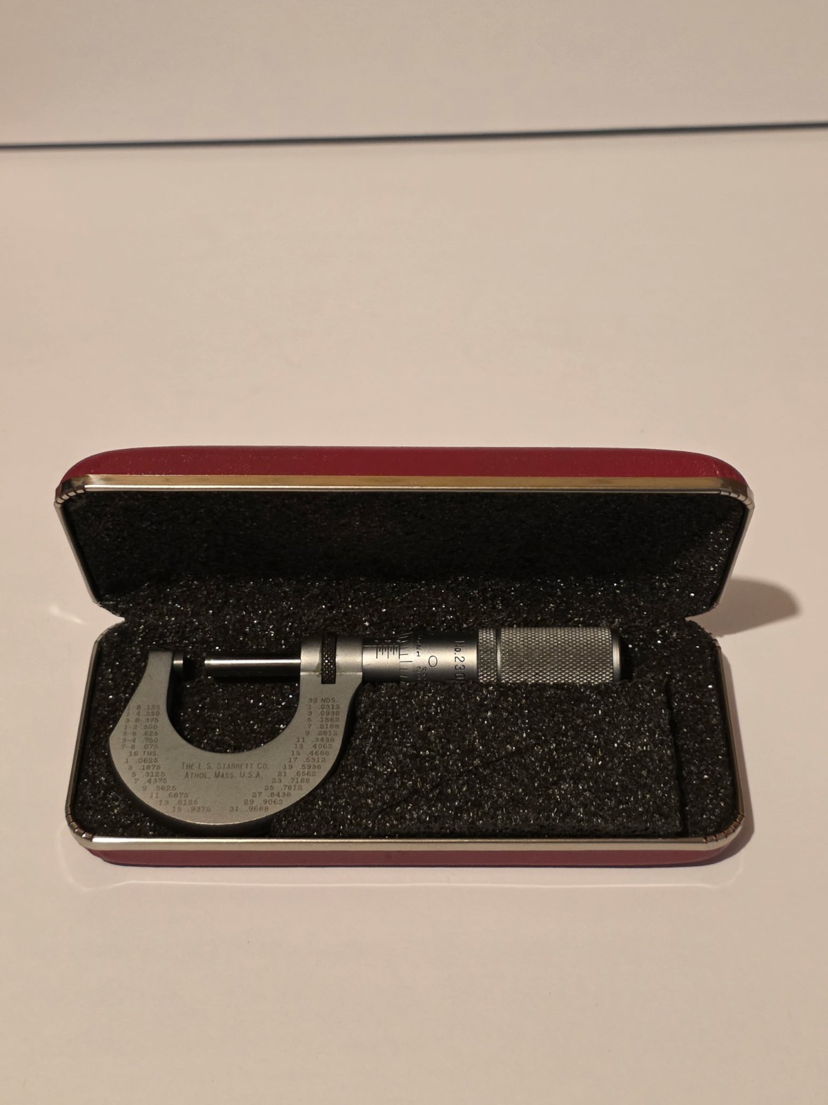 Starrett T230XFL Outside Micrometer Carbide .0001” W/Box