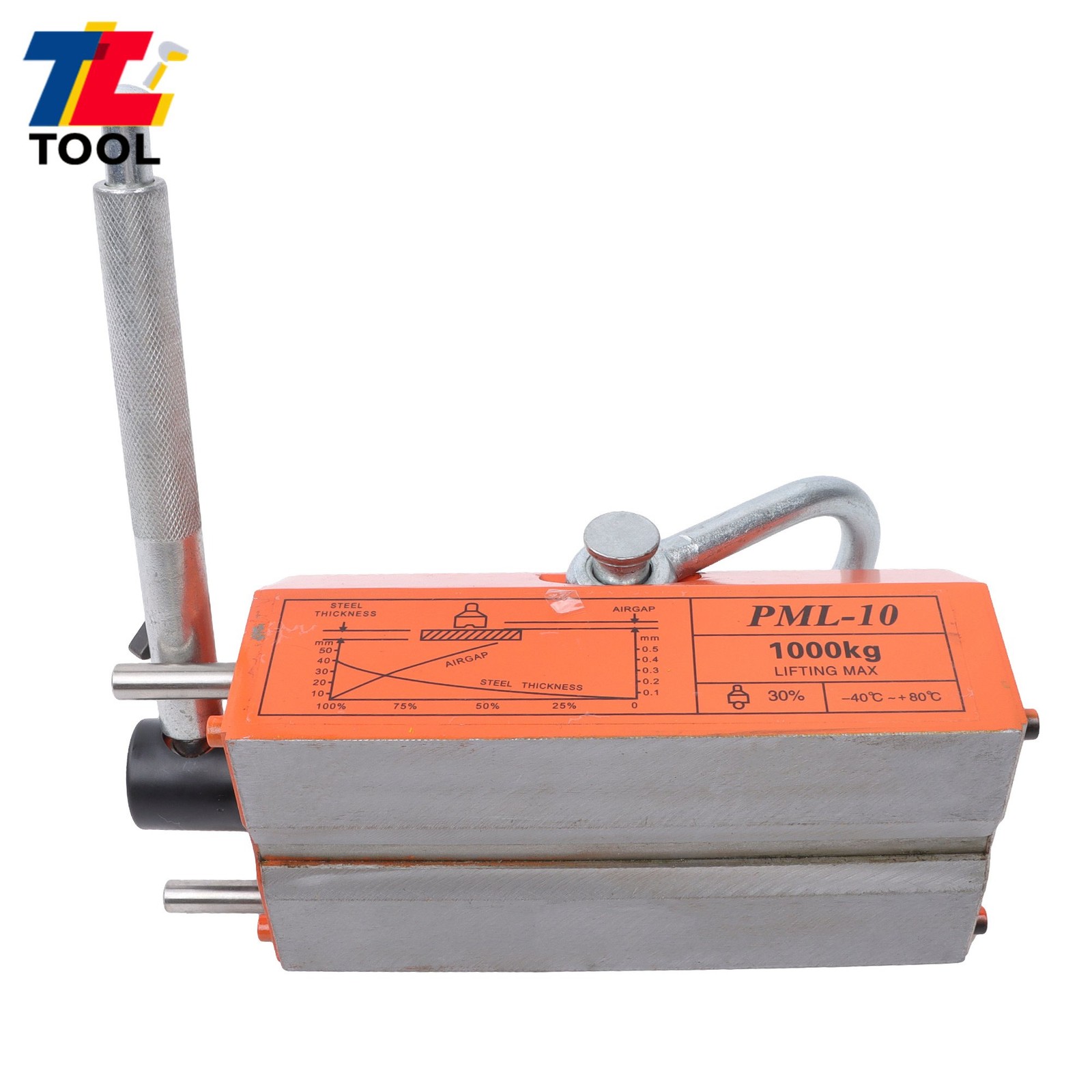 2200Lbs/1000kg Magnetic Lifter Lifting Magnet 2 Safety Factor Neodymium Hoist