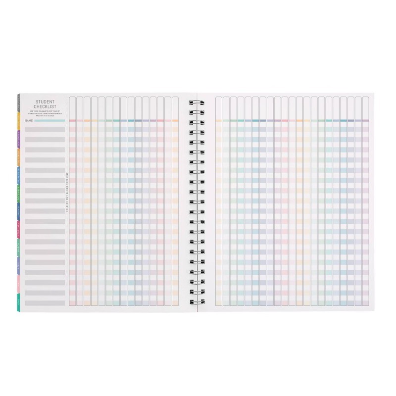 Inspired by Erin Condren 9″x11″ 2026-2027 Teacher Planner Lapis Toile