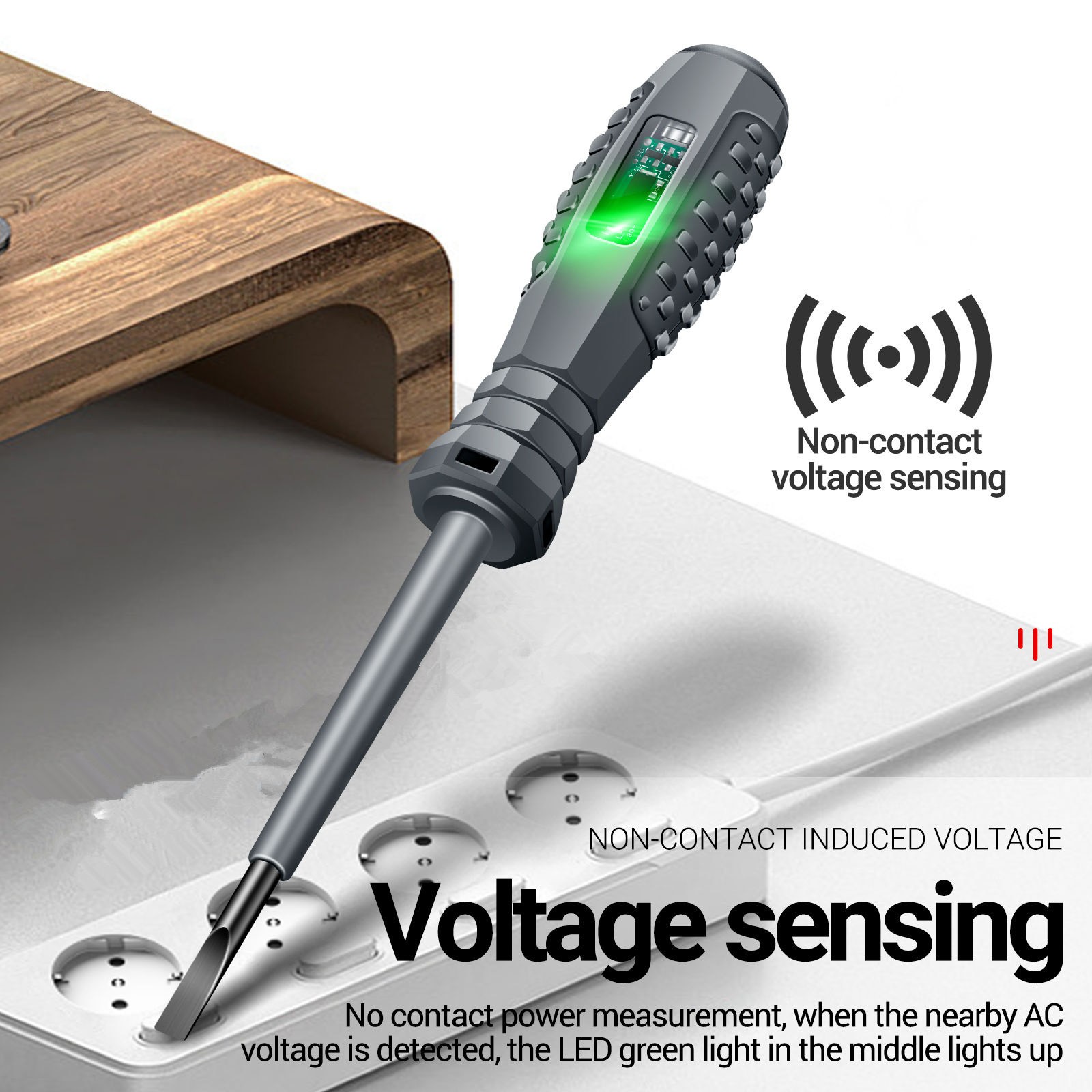 1PC Electrical Voltage Tester Pen Screwdriver AC Non-Contact Power Detector-