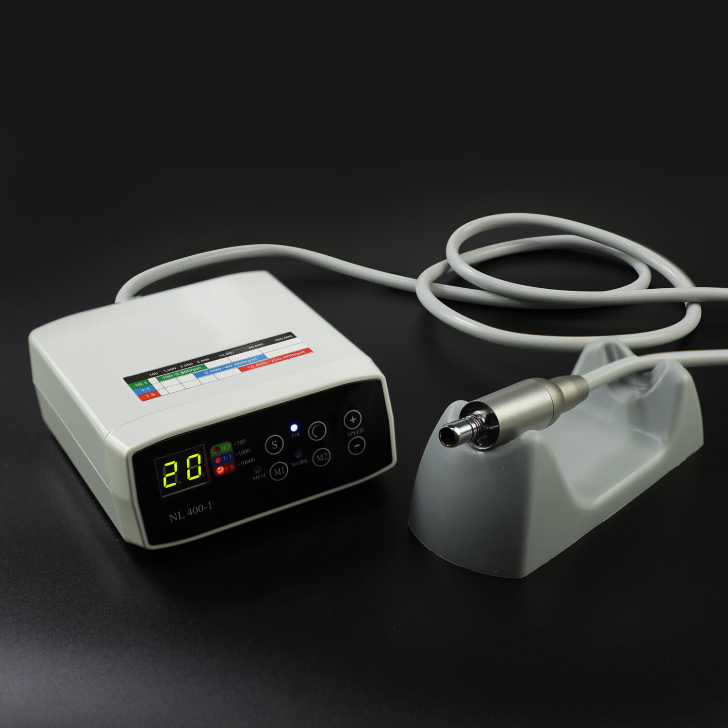 Dental NSK CICADA Electric Micro Motor+1:1 Low Speed Handpiece Contra Angle