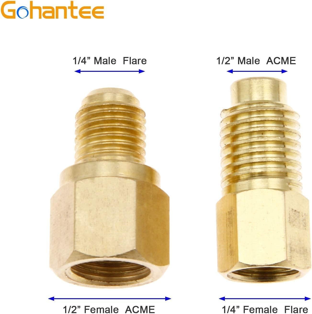 R12 R22 to R134A Adapters Refrigerant Tank/Vacuum Pump Port Connection Adapters
