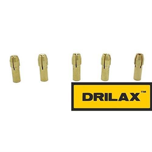 DRILAX 7 pieces Set 0.5mm 1mm 1.5mm 2.5mm 3mm Mini Drill Bit Collet Chuck System