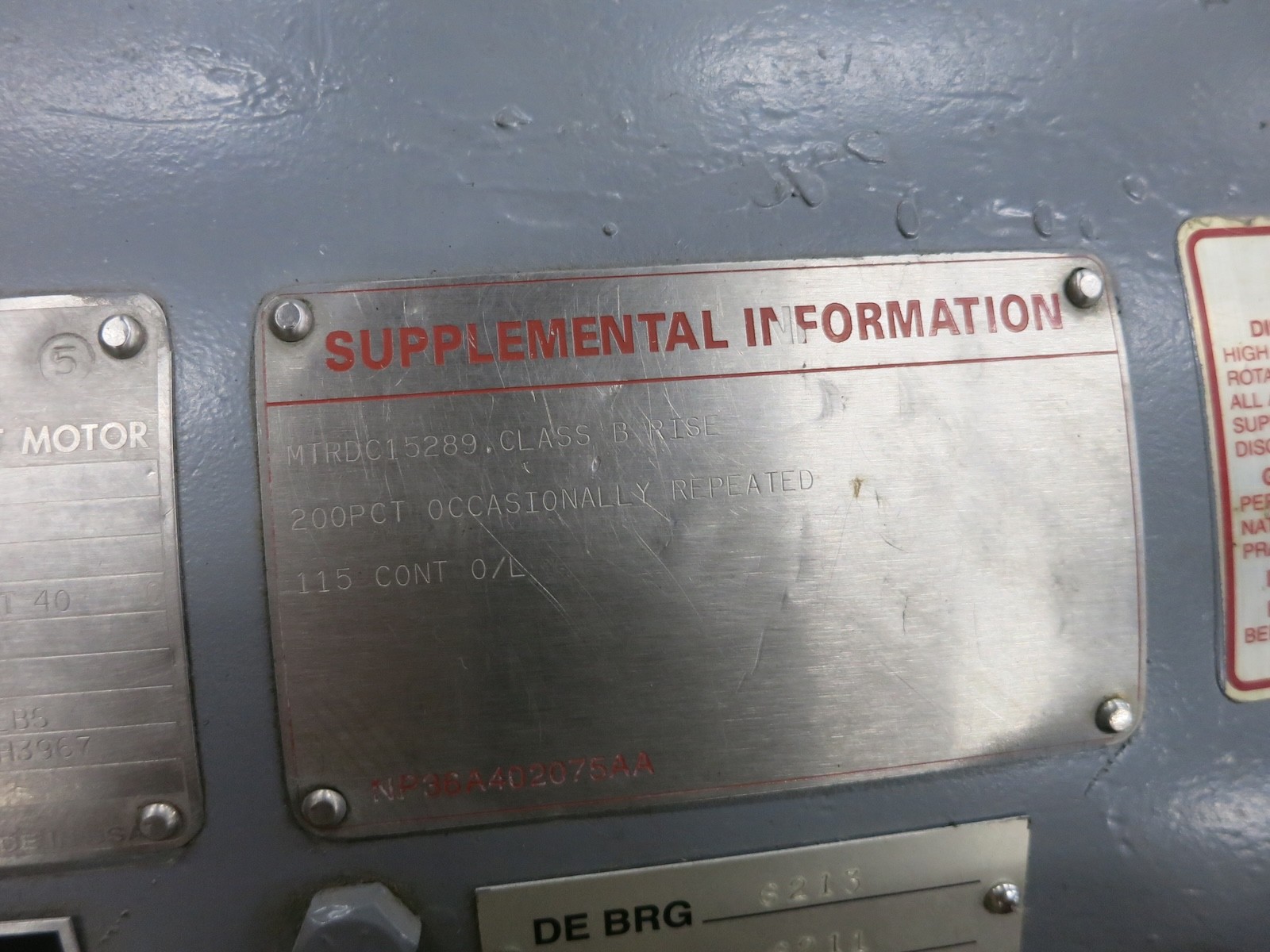 REBUILT GE 50 HP DC Motor CD368AT SPFG-SV 500V 1150/2000 RPM 500 VDC Kinamatic