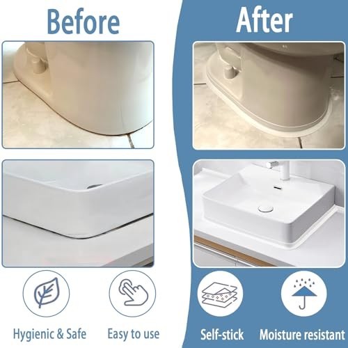 Caulk Tape Toilet Caulk Strip Toilet Sealer Around Toilet Base Caulk Tape NEW