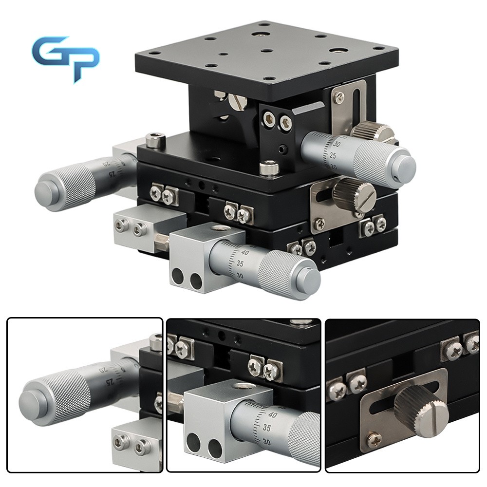 XYZ 3 Axis Linear Stage Trimming Platform Bearing Tuning Sliding Table