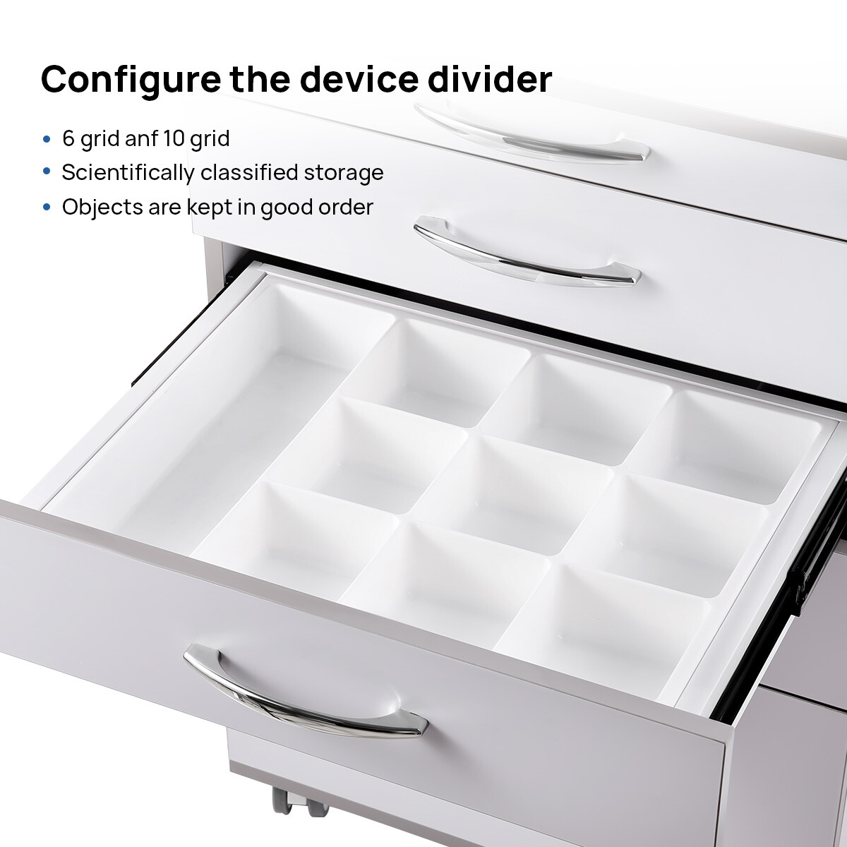 Dental Cart Cabinet Trolley /LED Electric Micro Motor Brushless /1:5 Handpiece
