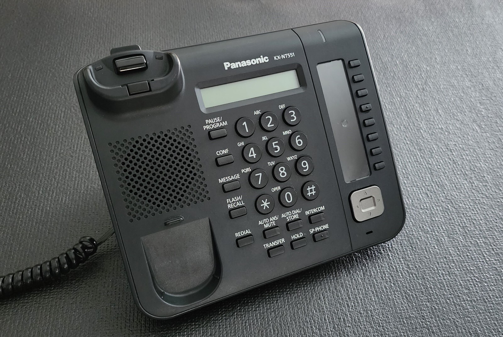 Panasonic KX-NT551 Black Digital Phone Backlit LCD 8 Buttons w/ Free Shipping!