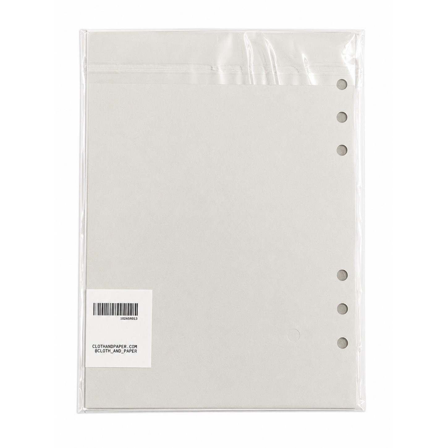 Cloth & Paper (C&P) Oeuvre Dashboard A5 Planner Insert Minimalist Neutral