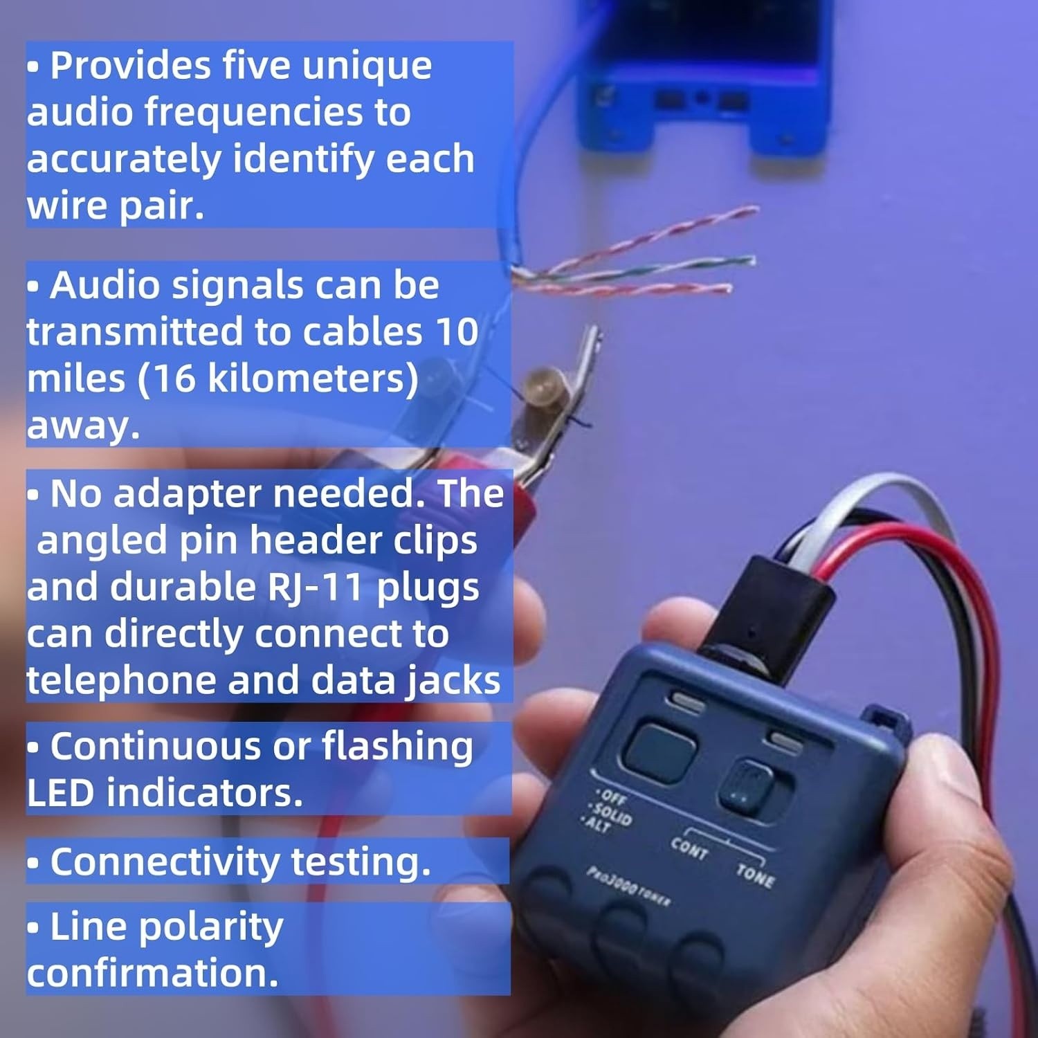 Pro3000 Tone Generator And Probe Kit, Tone Generator Kit, Toner Electrical Tool
