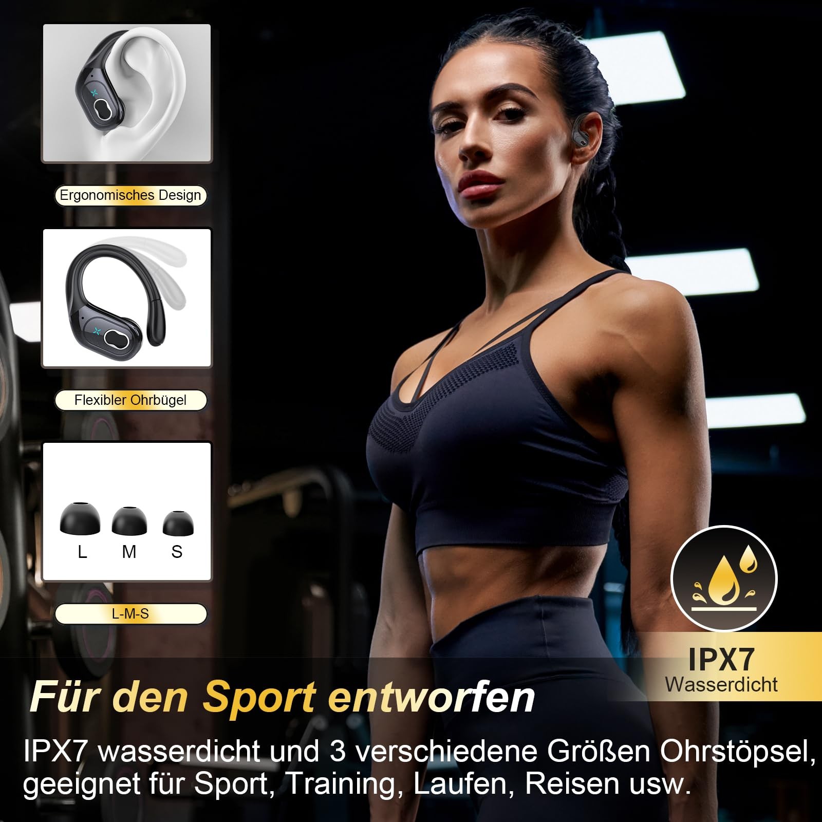 AI Translation Earbuds Real Time, 164 Language Translator Earbud 3-in-1 Bluet…