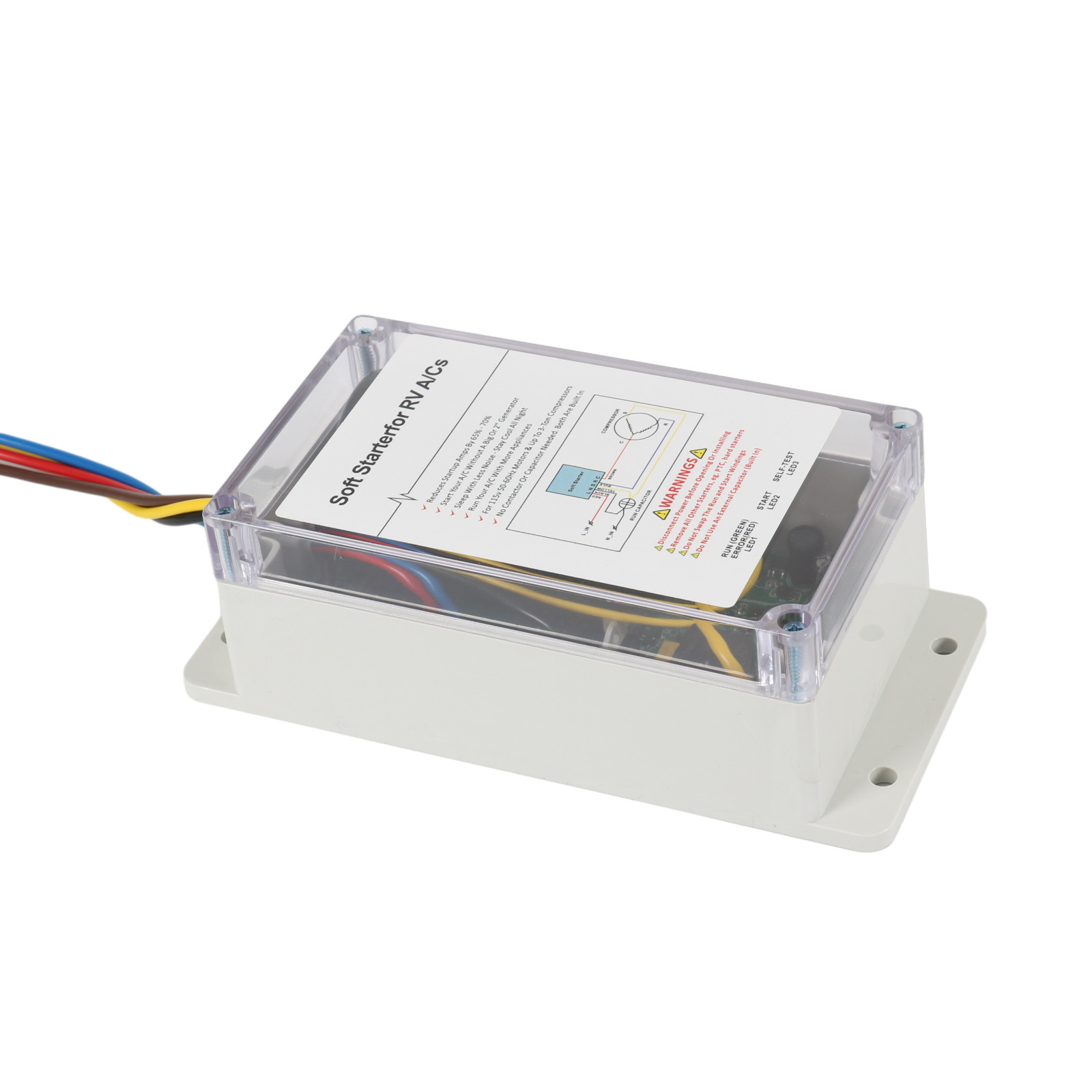 A/C Soft Starter Smart Control Kit Enables Easy Start an A/C & Appliances on RV