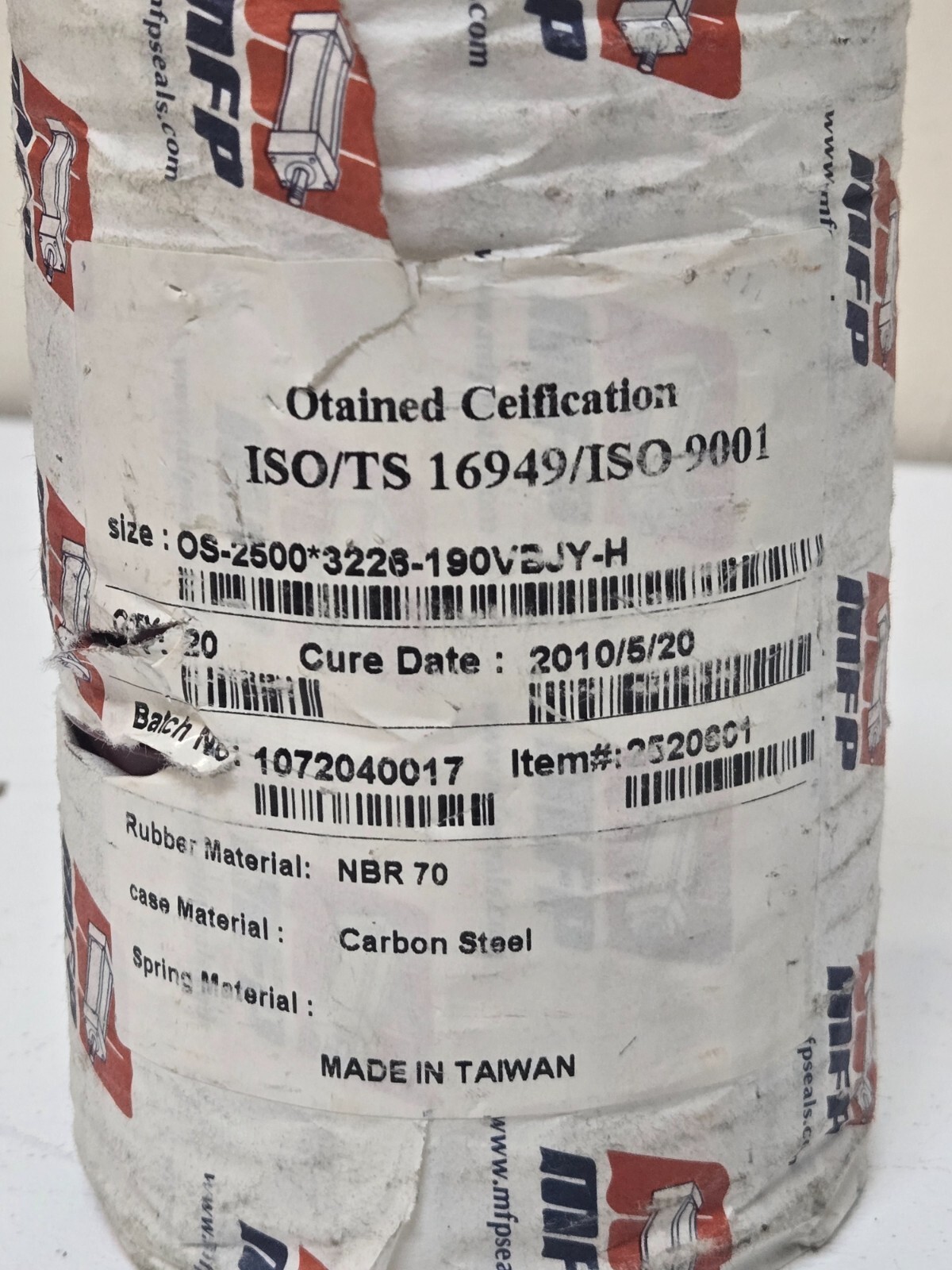 20 Quantity of MFP Seals A22713 | 2.500×3.226×0.190 | 2520601 (20 Quantity)