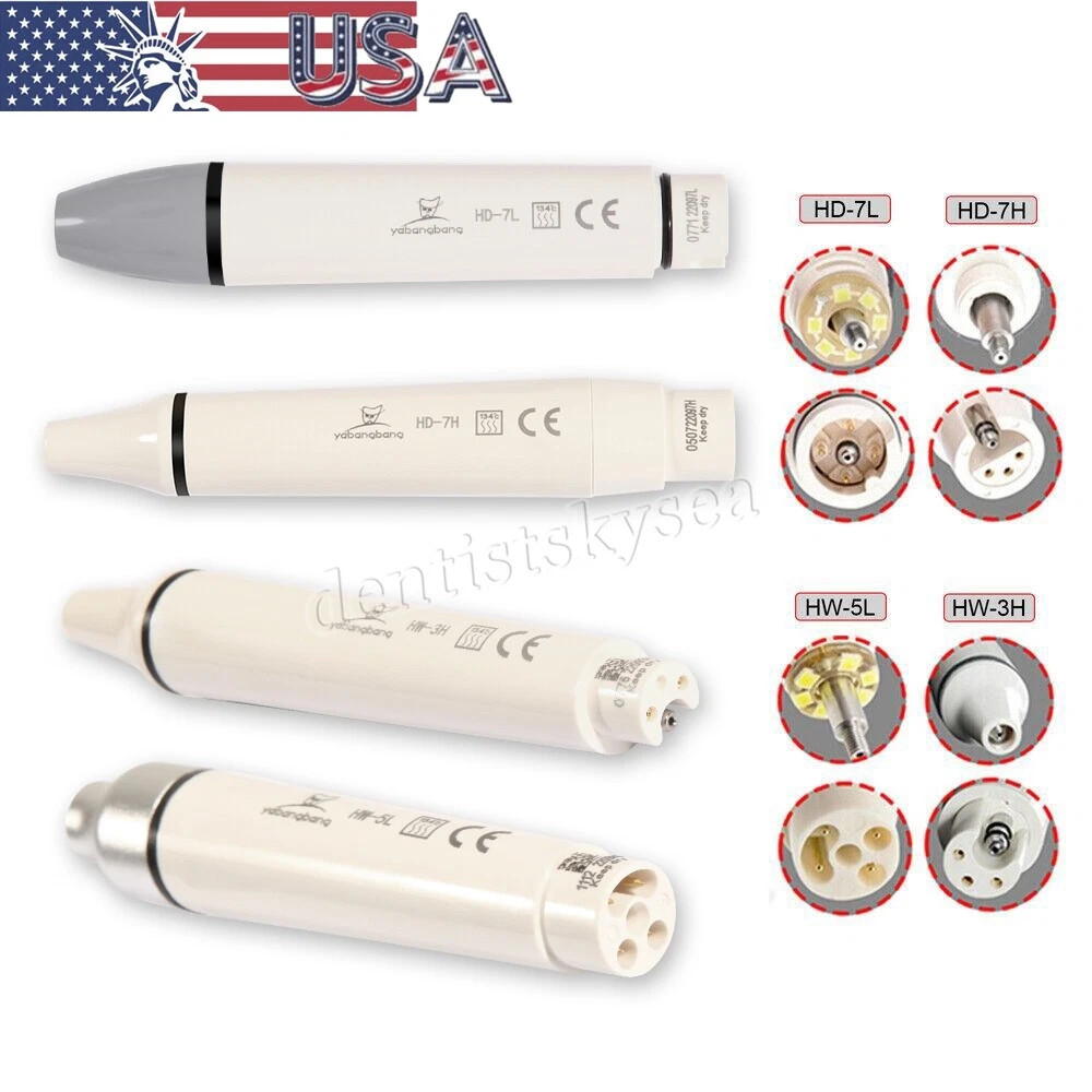 FDA Portable Dental Ultrasonic Piezo Scaler + Handpiece 5*Tips fit Cavitron/EMS