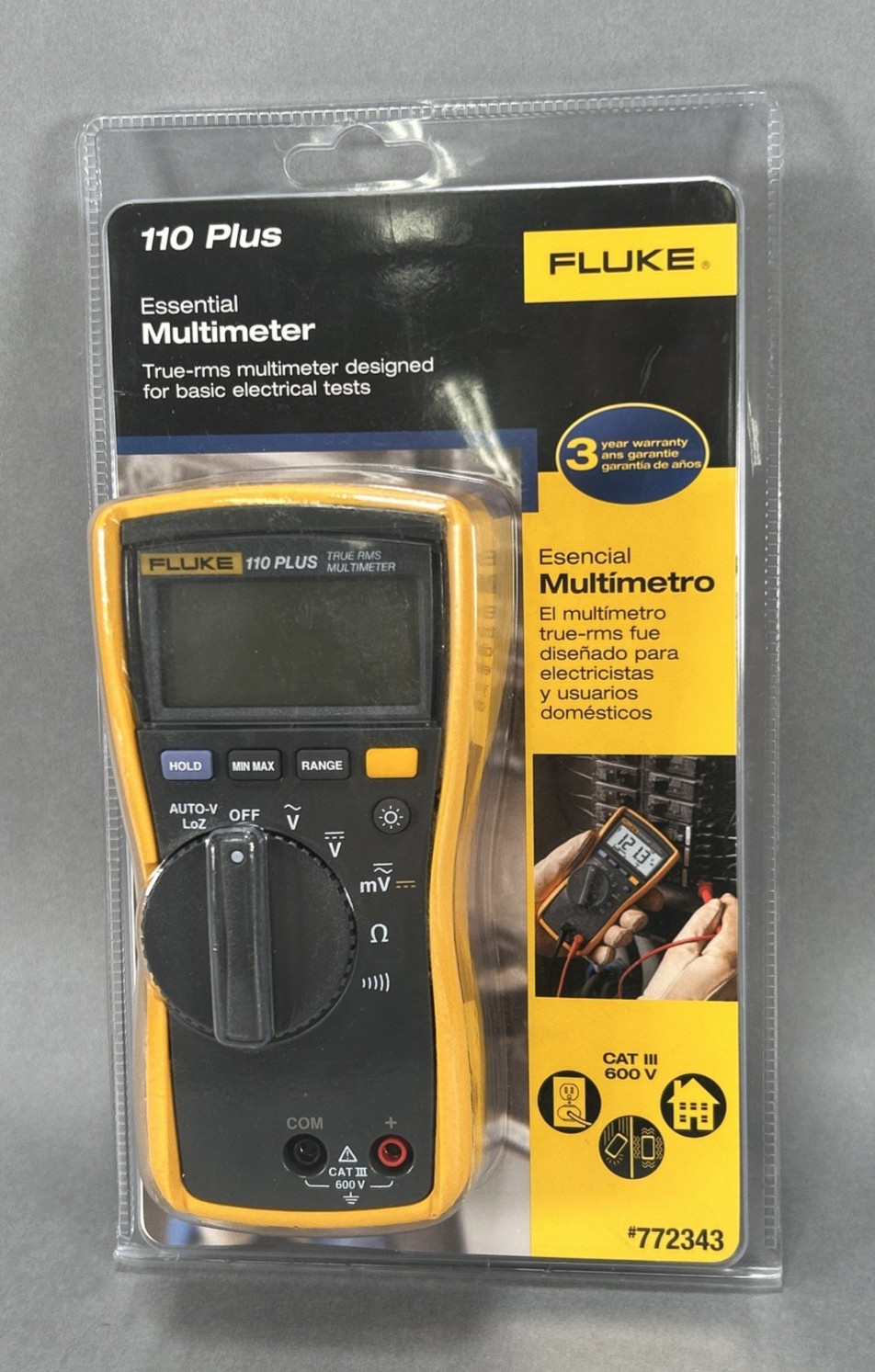 Fluke Essential Multimeter 110 Plus 772343 New