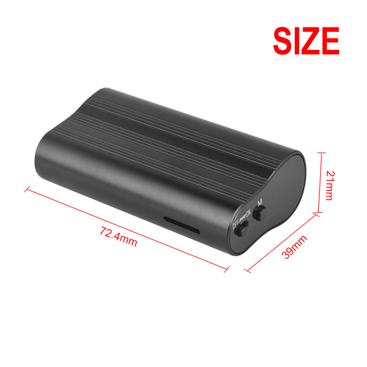 Mini Audio 500 Hr 16GB Spy Digital Voice Activated Recorder Magnetic MP3 Player~