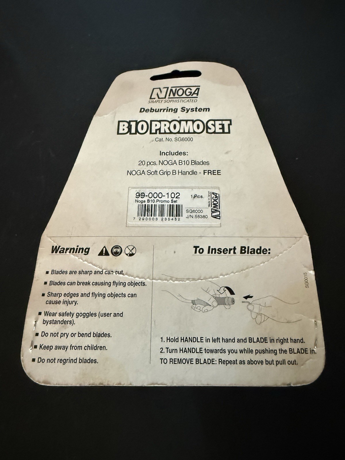 Noga – B10 Promo Set Deburring Tool – 20 Piece New In Sealed Packing