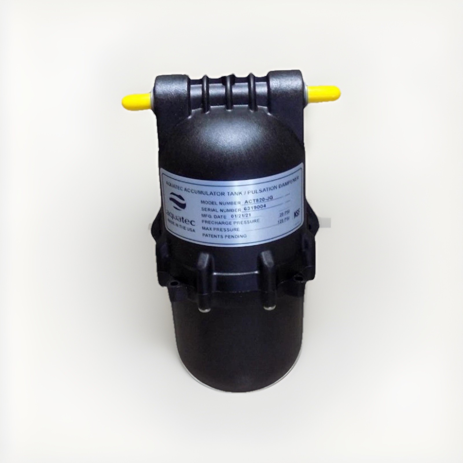 New Aquatec ACT820-JG Accumulator Tank/Pulsation Dampener 125PSI Pressure Tank