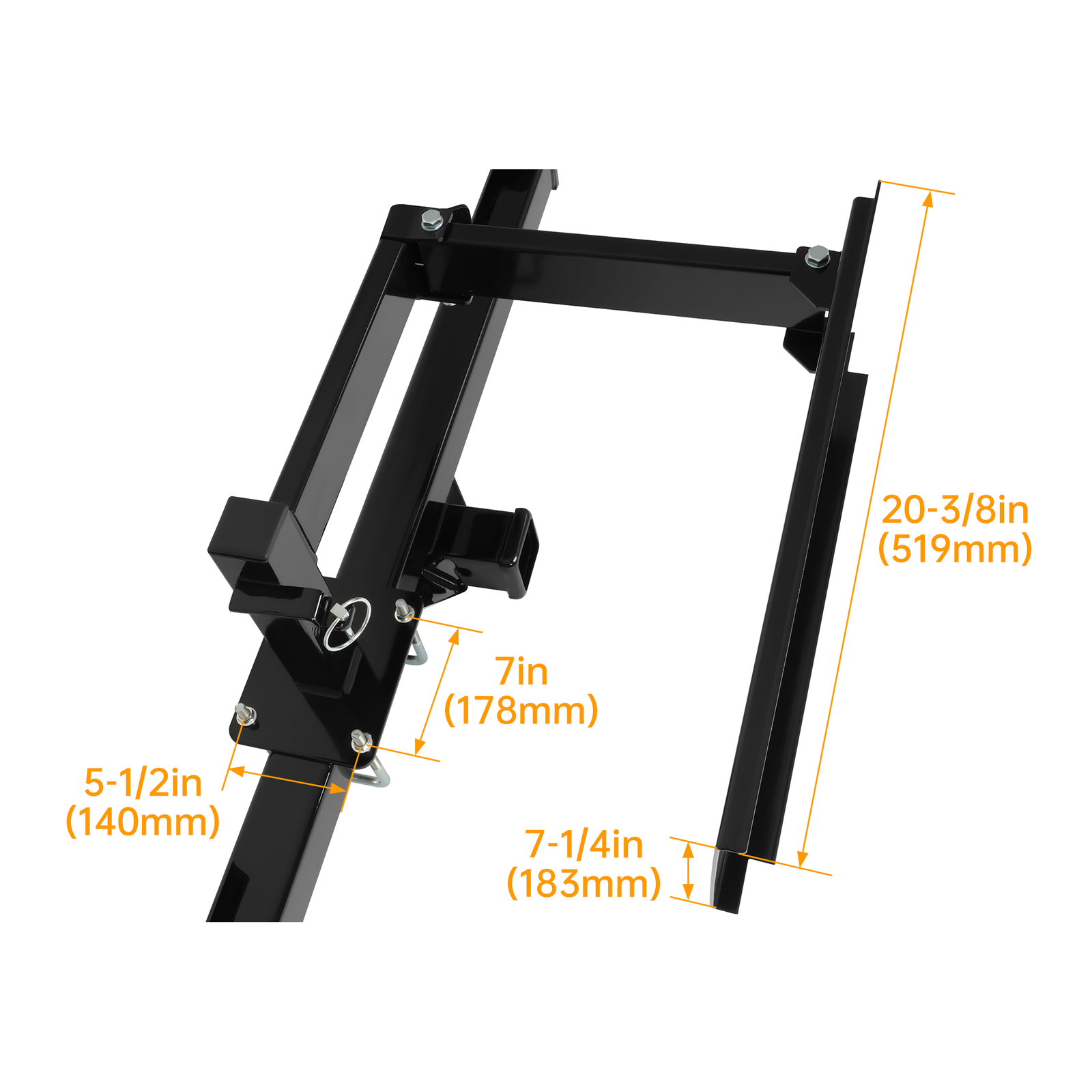 Quick Products Steel Bumper-Mounted Swing Arm Assembly For Grilling Tailgating
