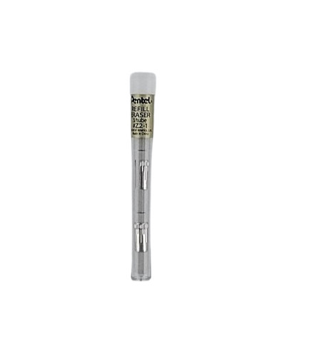 NEW 5-Pack (15 Pieces) Pentel Z2-1 Mechanical Pencil Eraser Refills 3/Tube White