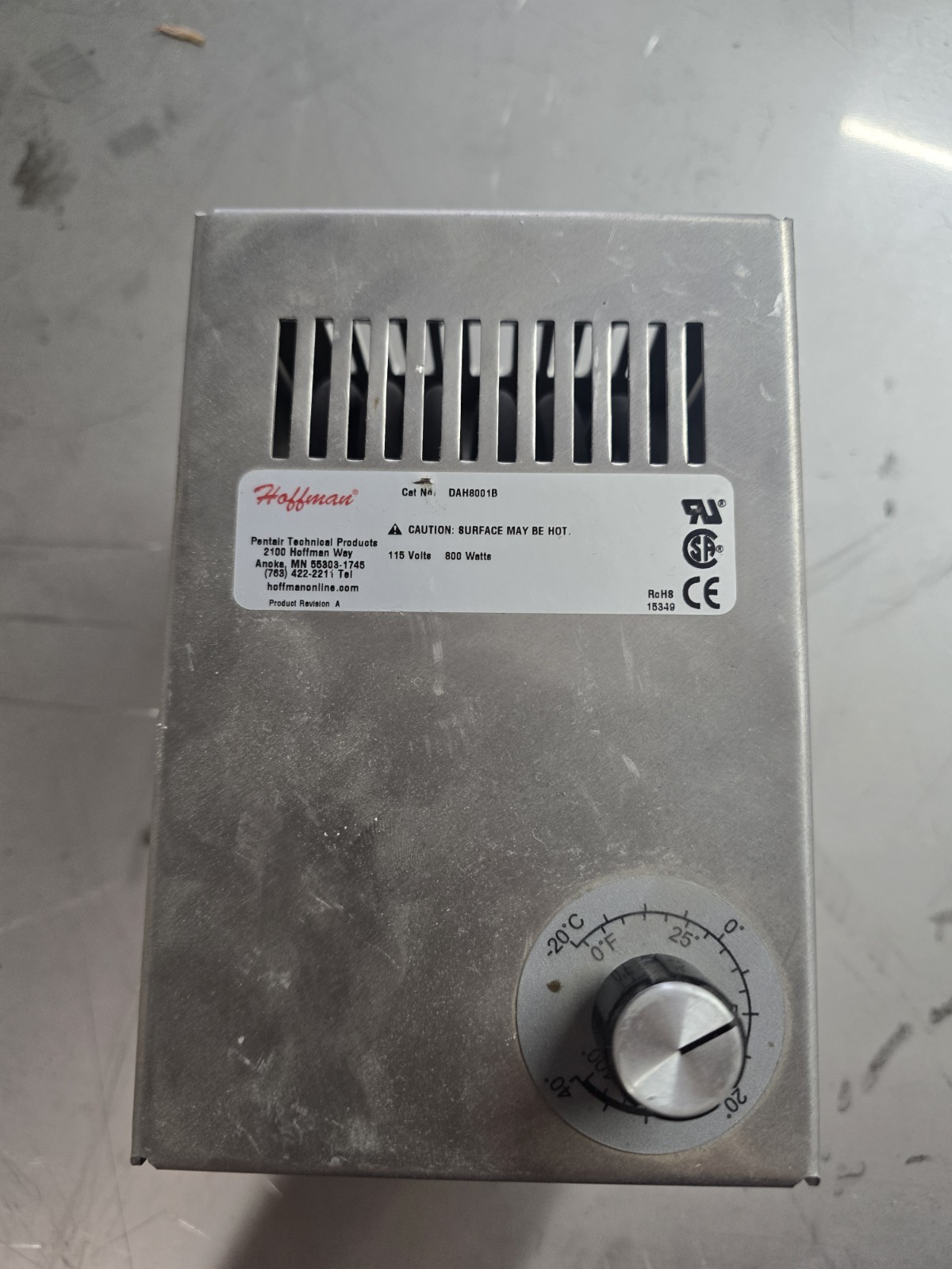 Hoffman DAH8001B 800W Electric Heater