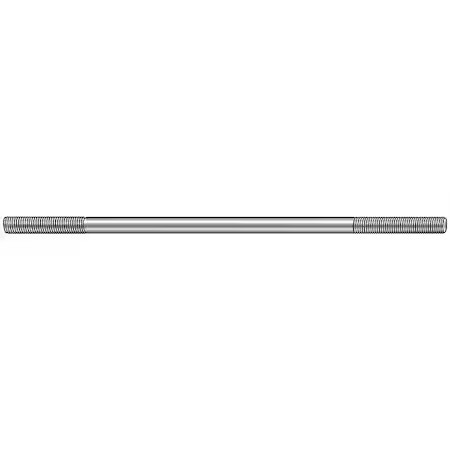 Double-End Threaded Rod, 3/8″-24 Thread To 3/8″-24 Thread, 2 Ft, Aluminum,