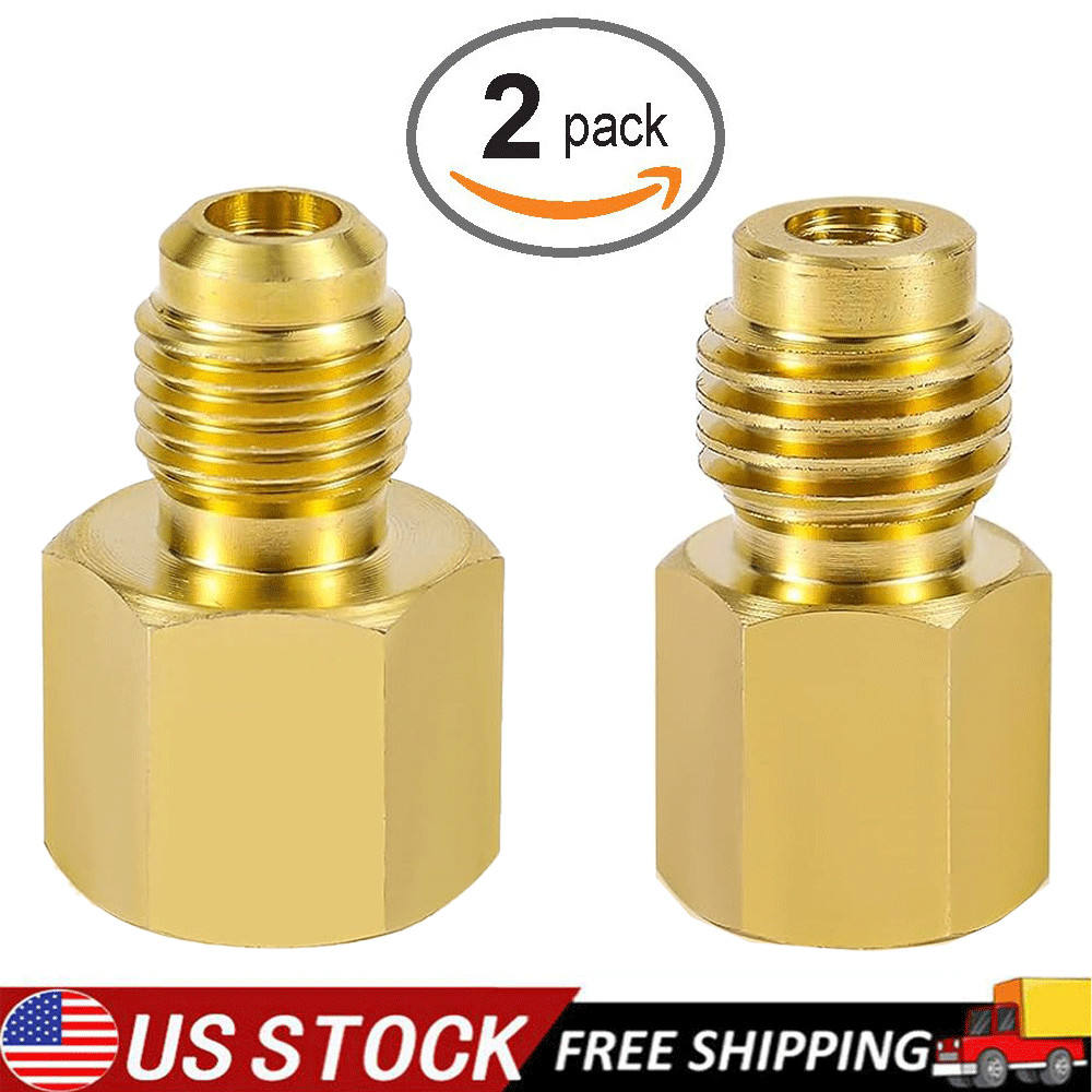 R12 R22 to R134A Adapters Refrigerant Tank/Vacuum Pump Port Connection Adapters#