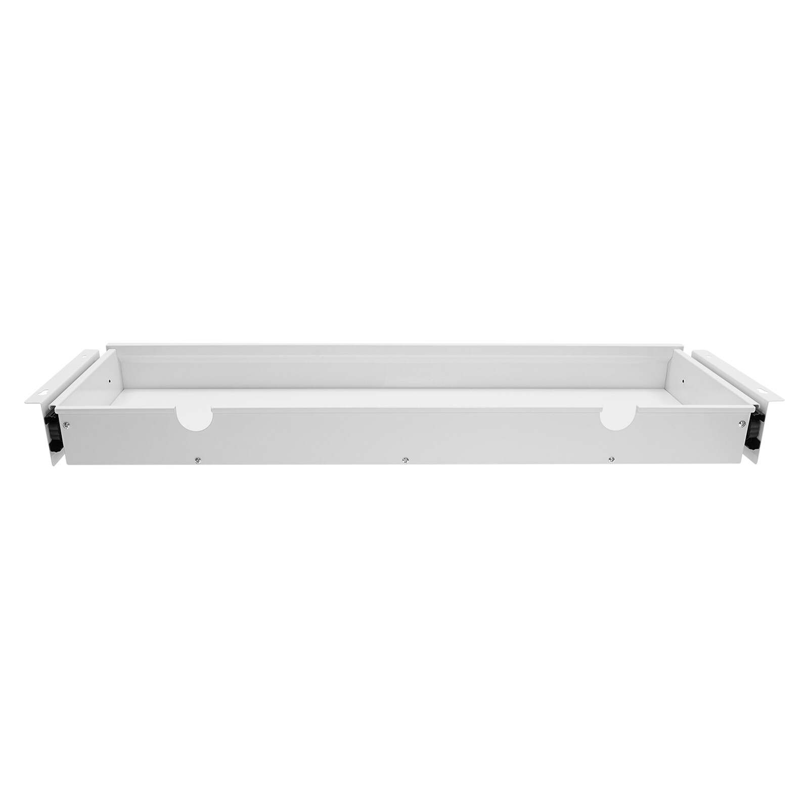 33in White Space Saver Sliding Under Desk Storage Drawer Pull-out Drawer White.