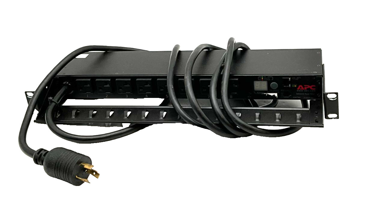 APC AP7801 – Rack PDU, Metered, 1U, 20A, 120V, (8) 5-20