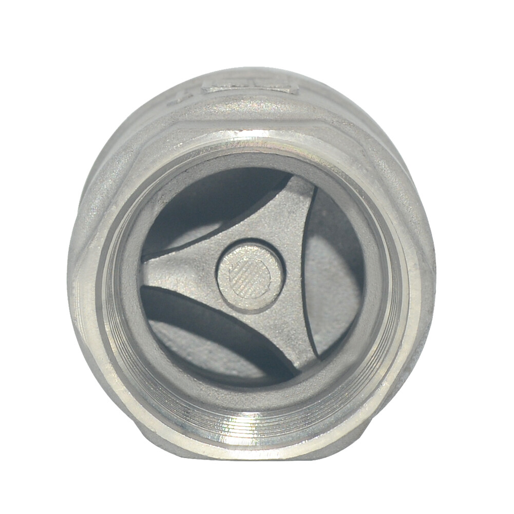 1.25″ 1-1/4 inch Spring Loaded In-line NPT Threaded Check Valve Stainless Steel